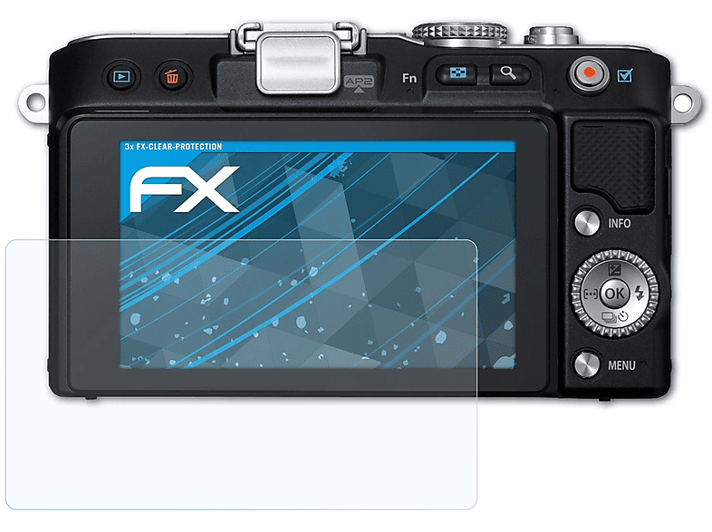 ATFOLIX 3x FX-Clear Displayschutz(für Olympus E-PL3)