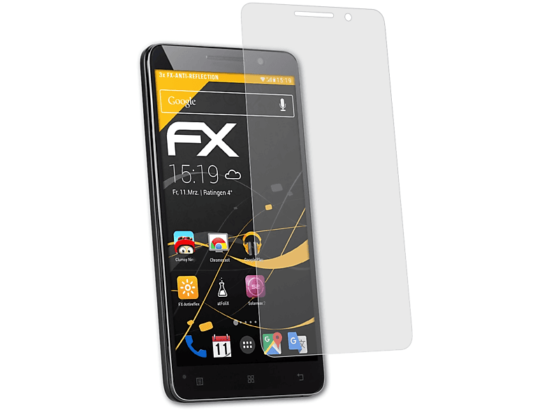 ATFOLIX 3x Displayschutz(für FX-Antireflex A616) Lenovo