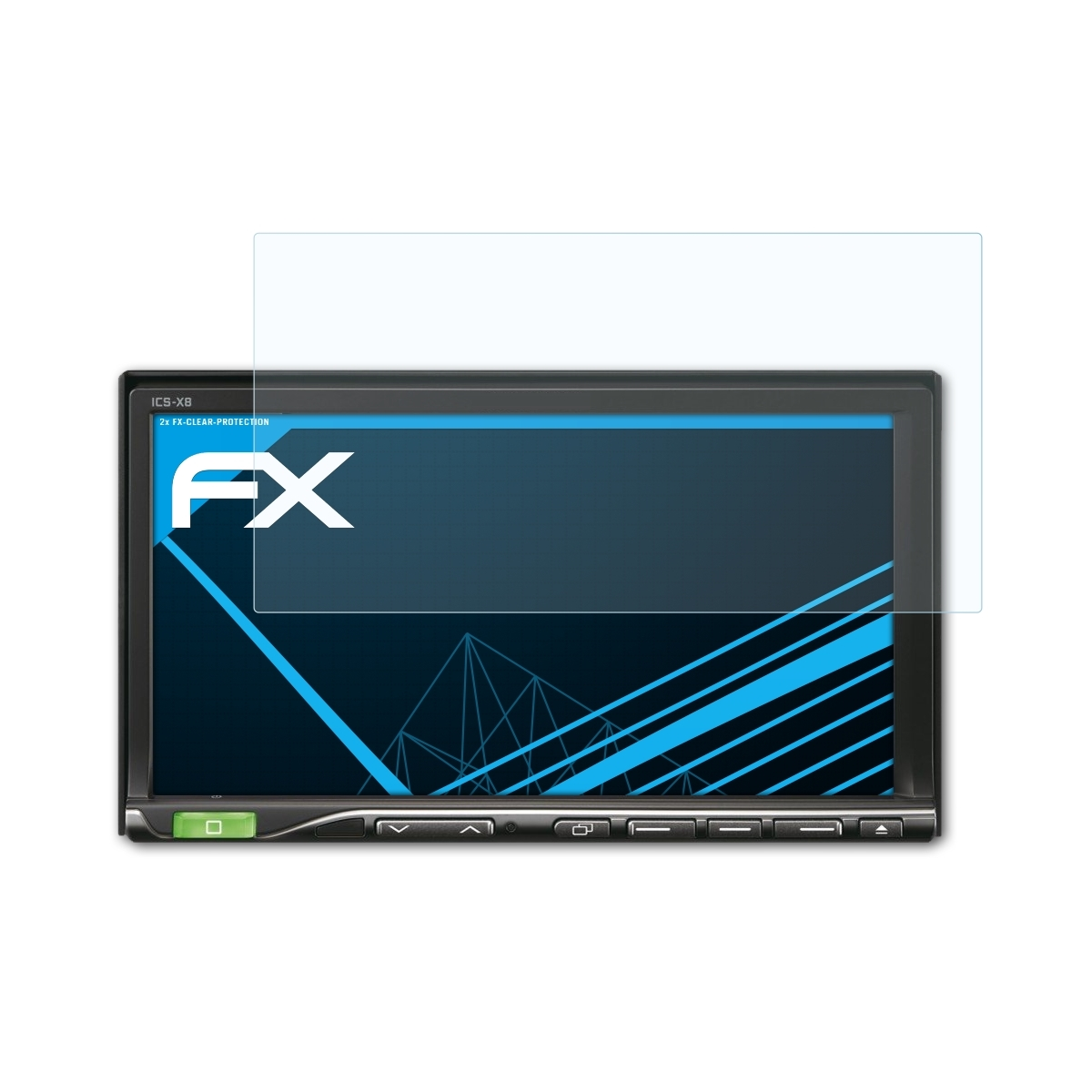 ATFOLIX ICS-X8) Alpine Displayschutz(für 2x FX-Clear