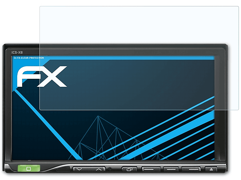 ATFOLIX 2x FX-Clear Displayschutz(für Alpine ICS-X8)