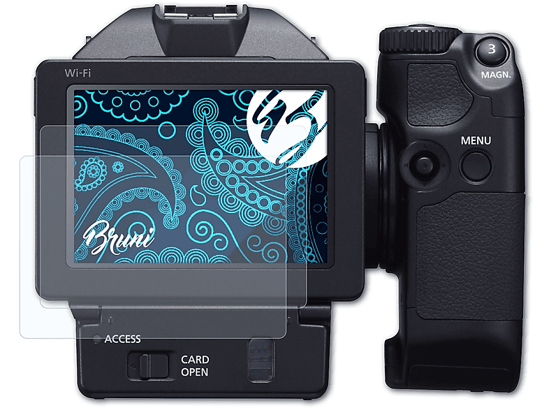 BRUNI 2x Basics-Clear Schutzfolie(für Canon XC10)