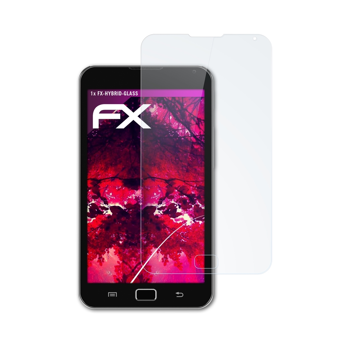 ATFOLIX FX-Hybrid-Glass Schutzglas(für Samsung Galaxy 5.0) S WiFi