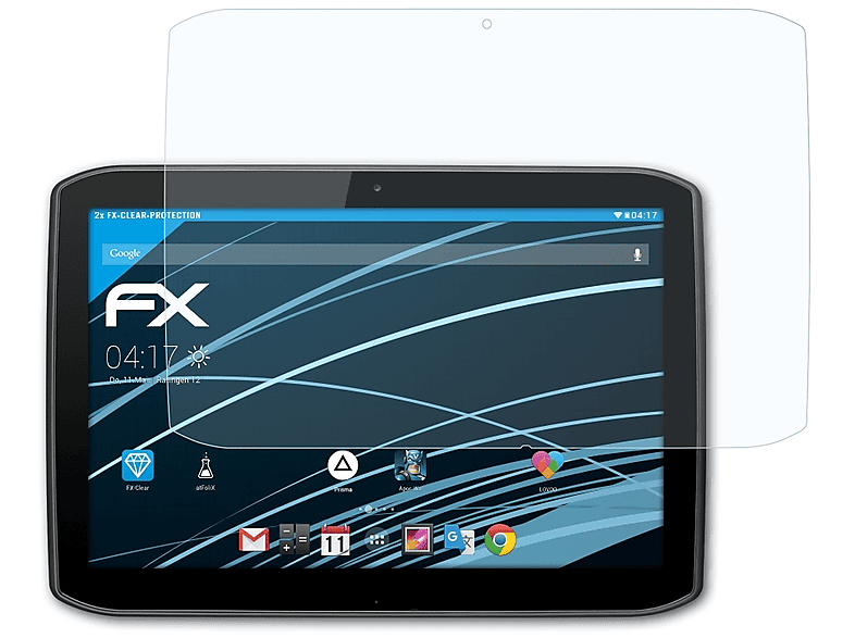 ATFOLIX 2x FX-Clear Displayschutz(für Motorola XOOM 2)