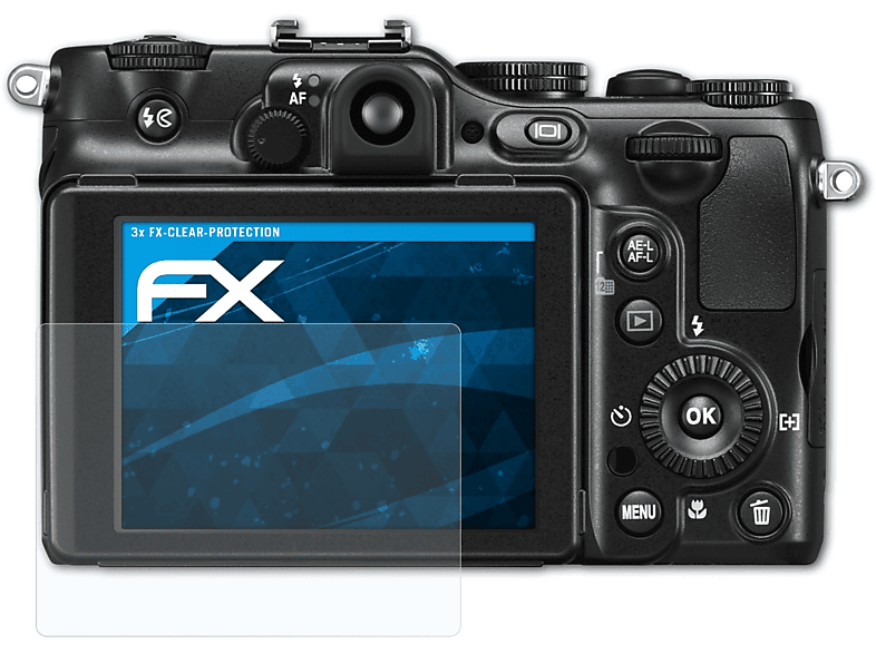 ATFOLIX 3x FX-Clear Displayschutz(für Nikon Coolpix P7100)