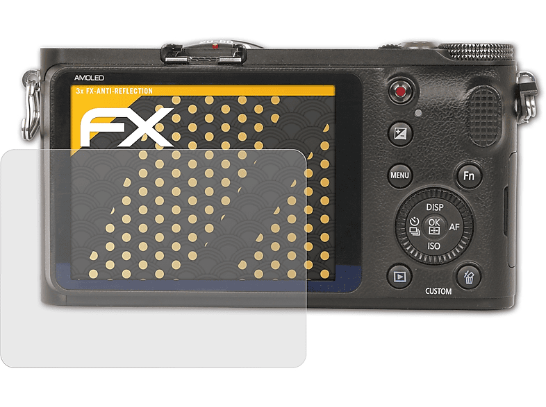 ATFOLIX 3x FX-Antireflex Displayschutz(für Samsung NX200)