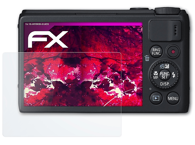 ATFOLIX FX-Hybrid-Glass S100) Canon Schutzglas(für PowerShot