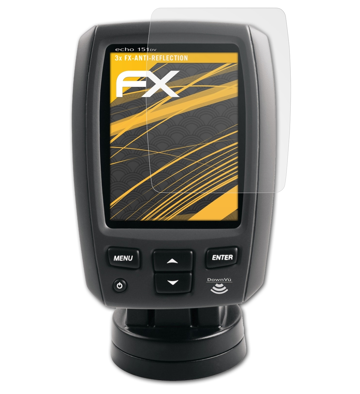 ATFOLIX 3x FX-Antireflex 101/151dv) Garmin Displayschutz(für echo