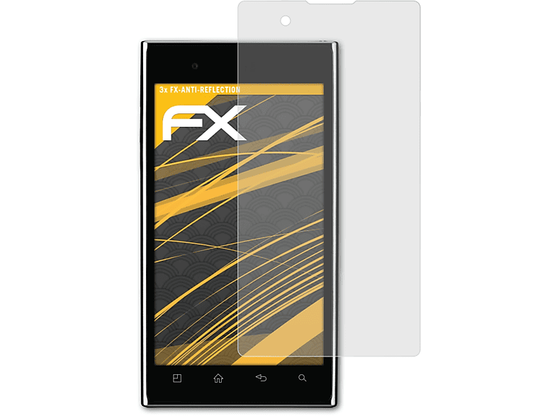 LG ATFOLIX (P940)) Prada 3.0 Phone 3x FX-Antireflex Displayschutz(für