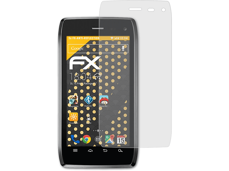 Displayschutz(für Droid ATFOLIX FX-Antireflex 3x Motorola 4)