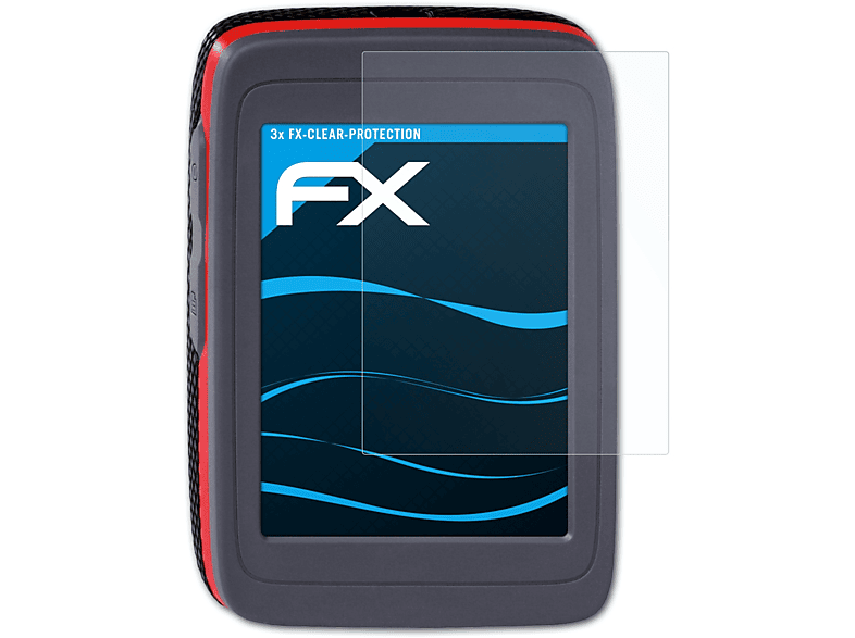 ATFOLIX 3x FX-Clear Displayschutz(für Falk IBEX 40 Cross)
