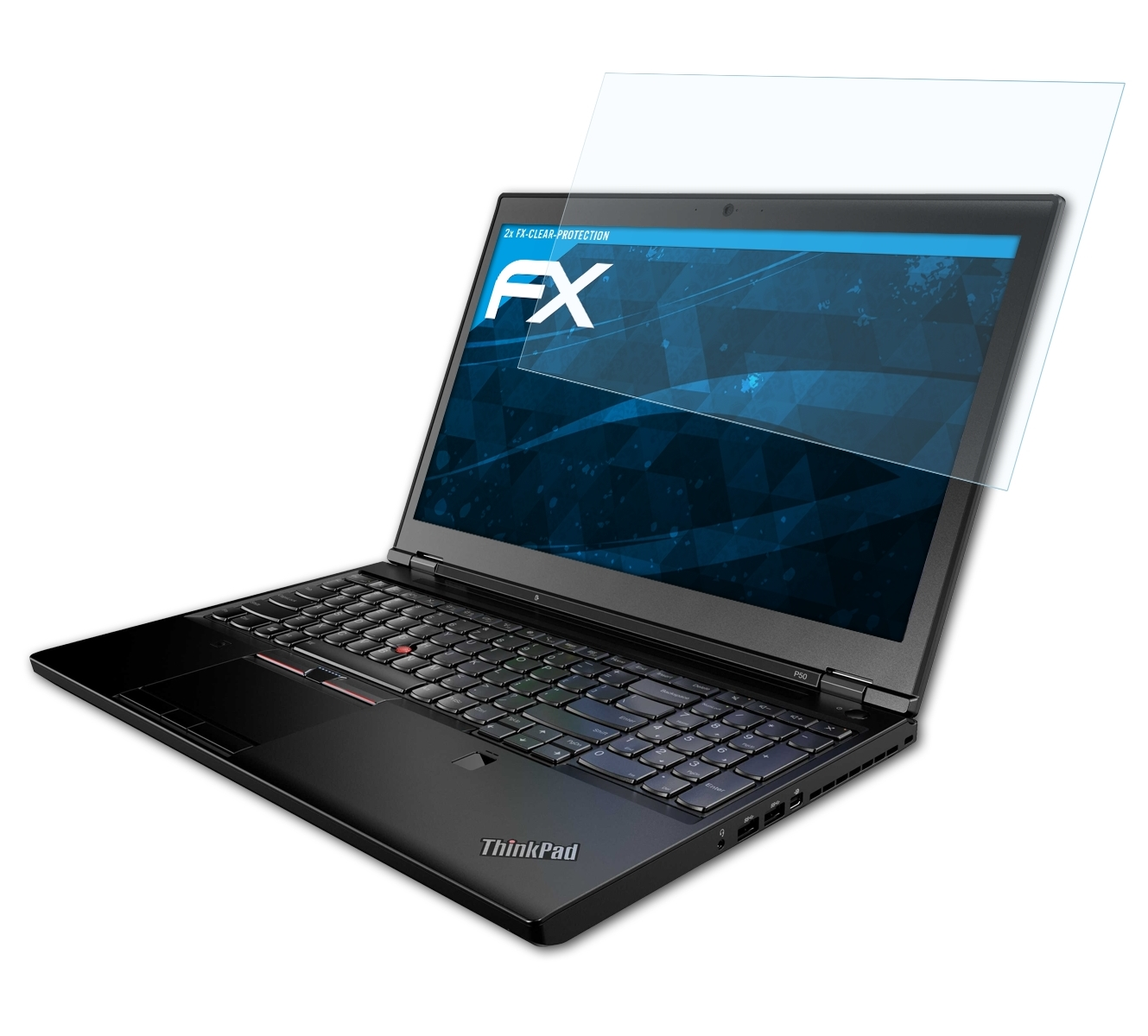 ATFOLIX 2x Displayschutz(für Lenovo FX-Clear P50) ThinkPad