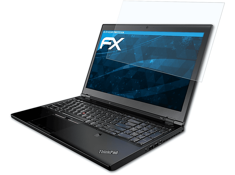 ATFOLIX 2x FX-Clear Displayschutz(für Lenovo P50) ThinkPad