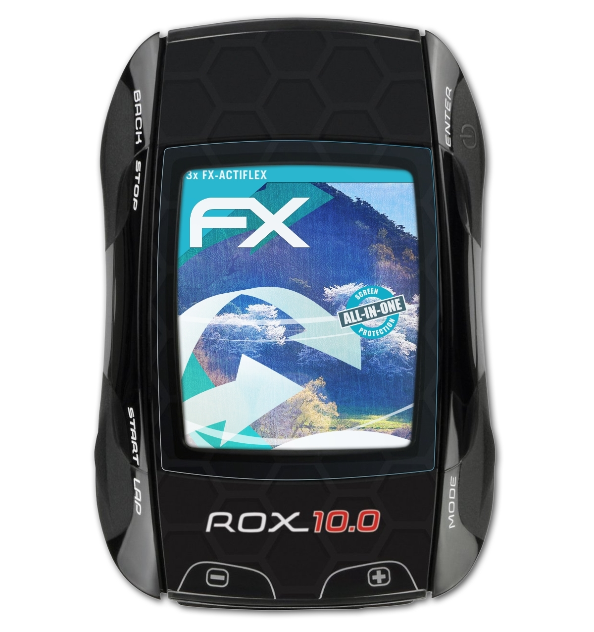 ATFOLIX 3x FX-ActiFleX 10.0 Displayschutz(für Sigma GPS) Rox