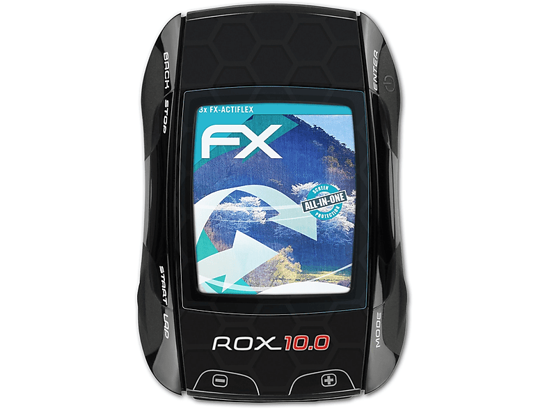 ATFOLIX 3x FX-ActiFleX Displayschutz(für Sigma Rox 10.0 GPS)