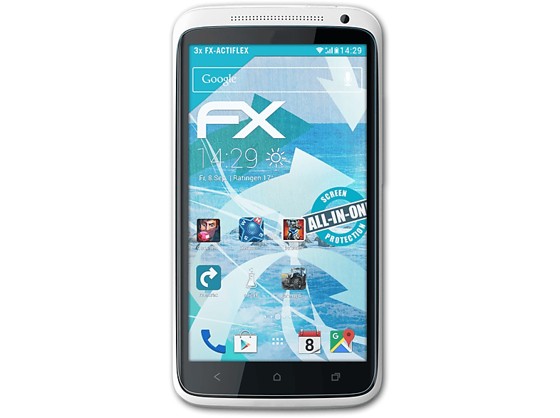 ATFOLIX 3x FX-ActiFleX Displayschutz(für HTC One X, X+)