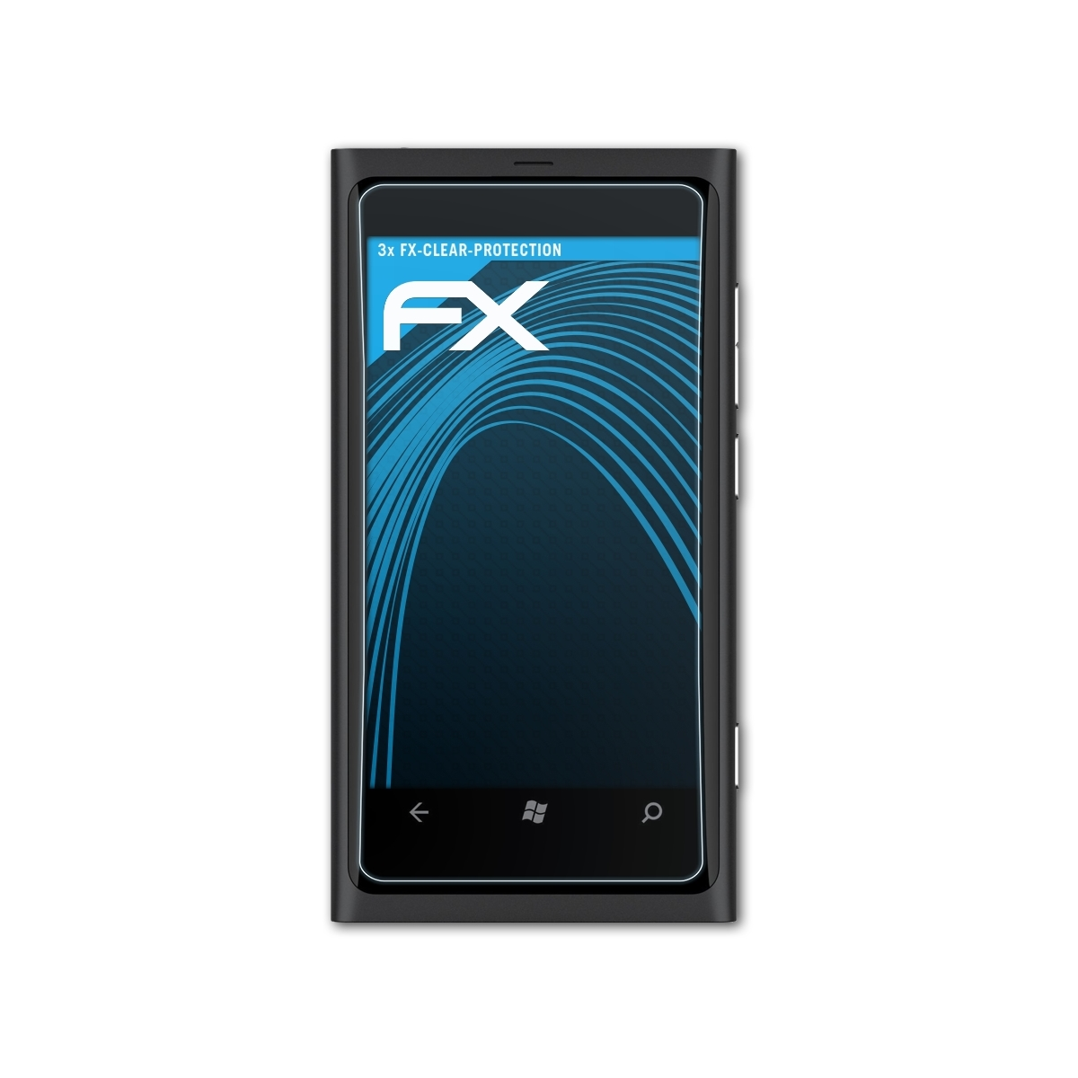ATFOLIX 3x FX-Clear Displayschutz(für Lumia 800) Nokia