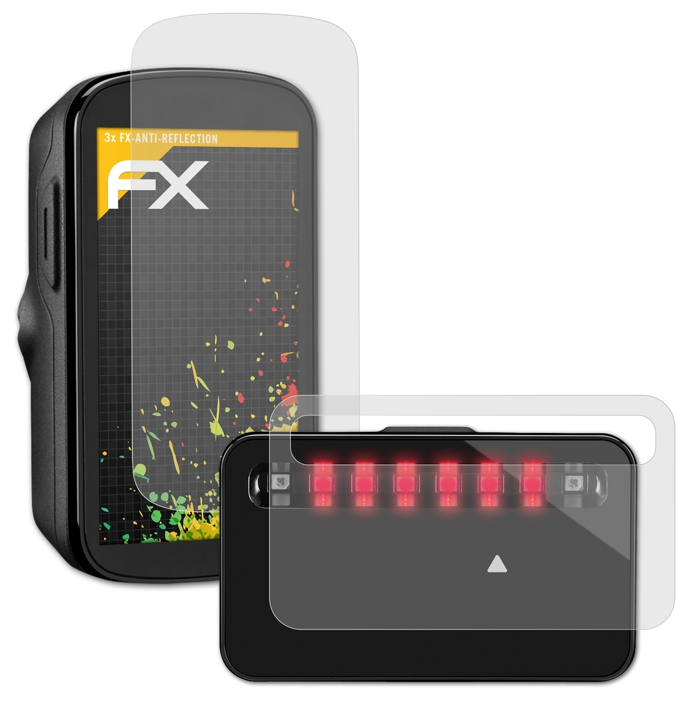 ATFOLIX FX-Antireflex 3x Garmin Varia) Displayschutz(für