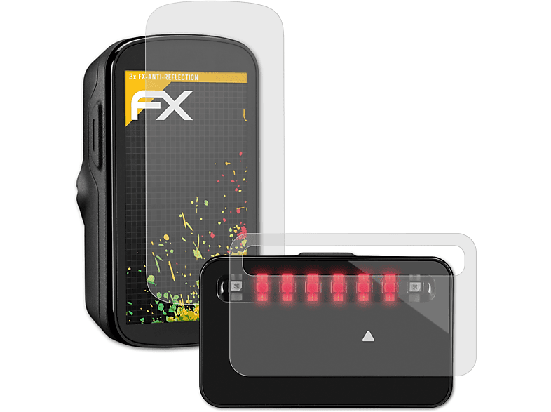 ATFOLIX 3x FX-Antireflex Displayschutz(für Garmin Varia)