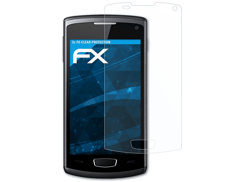 ATFOLIX 3x FX-Clear Displayschutz(für Samsung Wave 3 (GT-S8600))