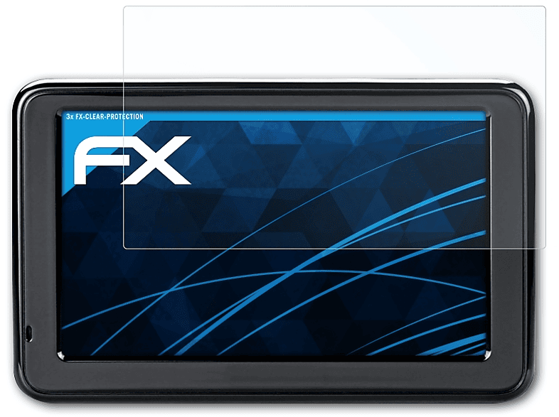 ATFOLIX 3x FX-Clear Displayschutz(für Garmin nüvi 2545)
