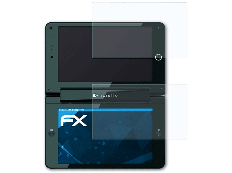 ATFOLIX 2x Toshiba FX-Clear Libretto W100) Displayschutz(für