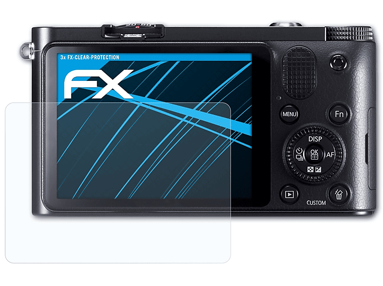 ATFOLIX 3x FX-Clear Displayschutz(für Samsung NX1100)