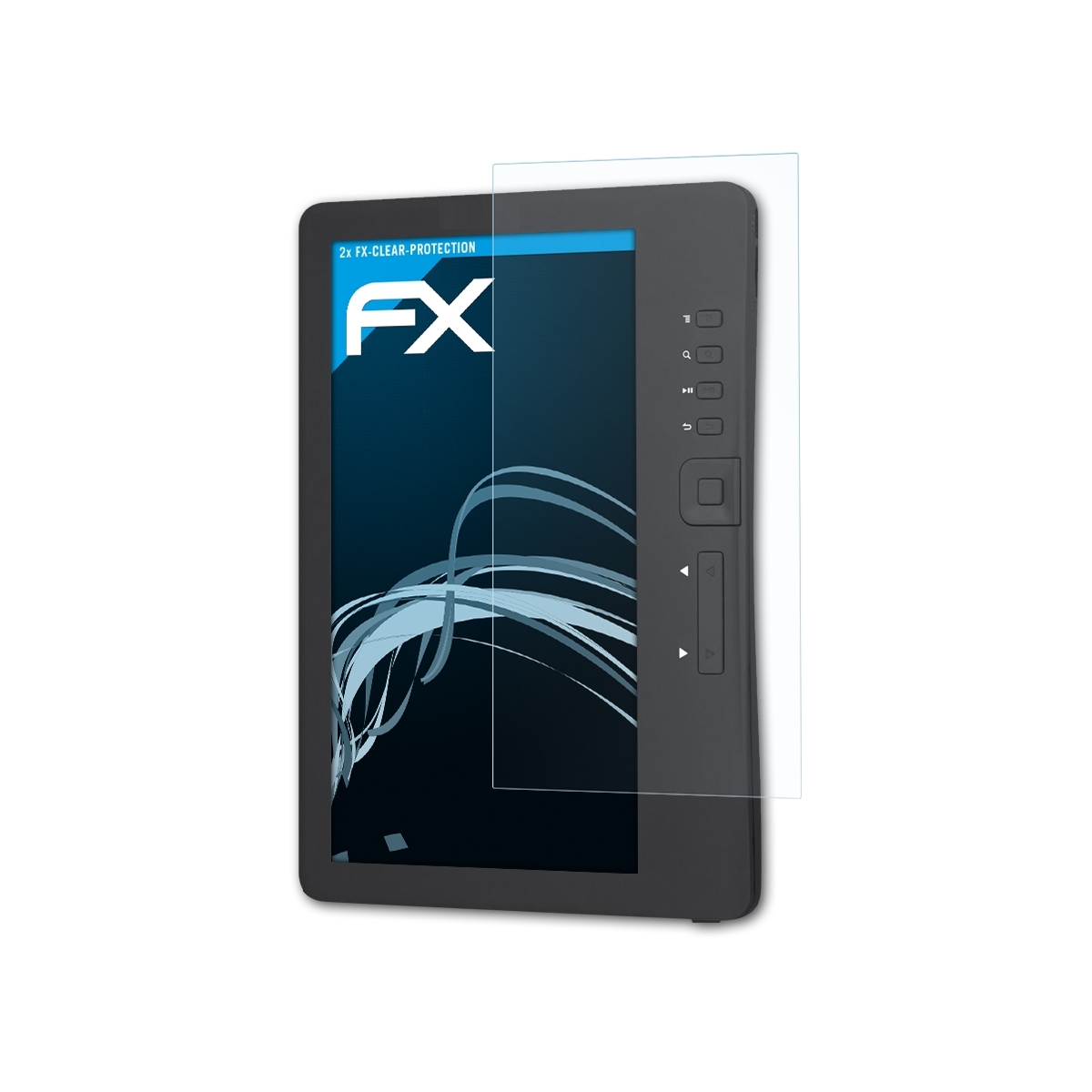ATFOLIX 2x FX-Clear Displayschutz(für Trekstor (Weltbild)) 3.0 eBook-Reader