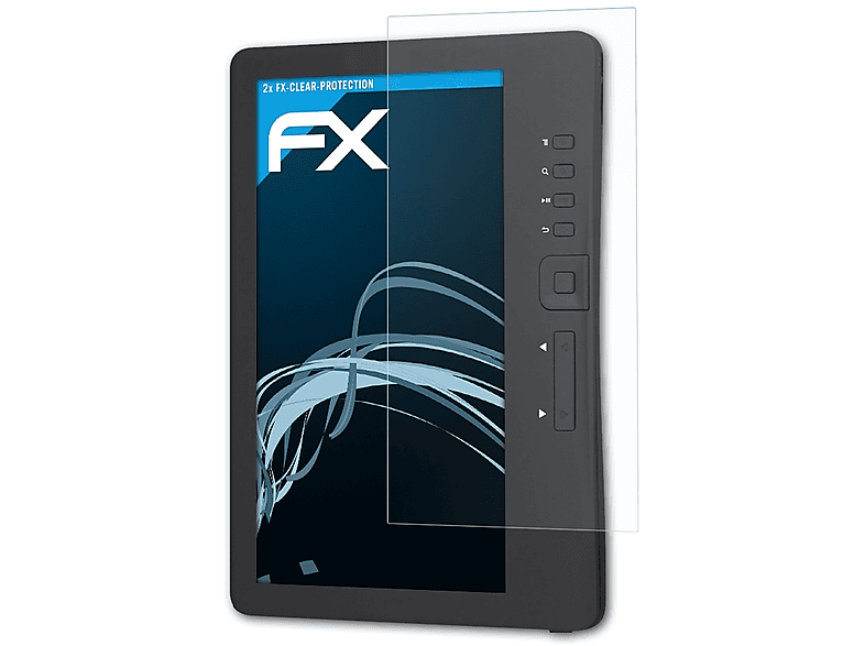 ATFOLIX 2x FX-Clear Displayschutz(für Trekstor eBook-Reader 3.0 (Weltbild))