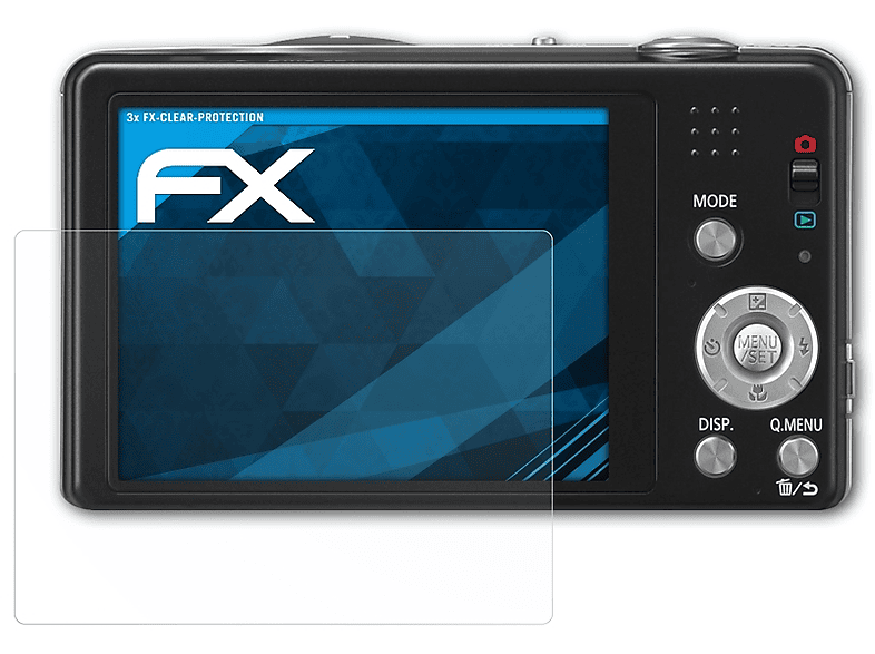 ATFOLIX 3x FX-Clear Displayschutz(für Panasonic Lumix DMC-SZ1)