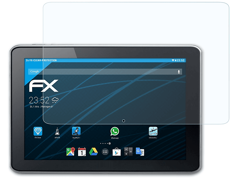 ATFOLIX 2x FX-Clear Displayschutz(für Acer A700) Iconia