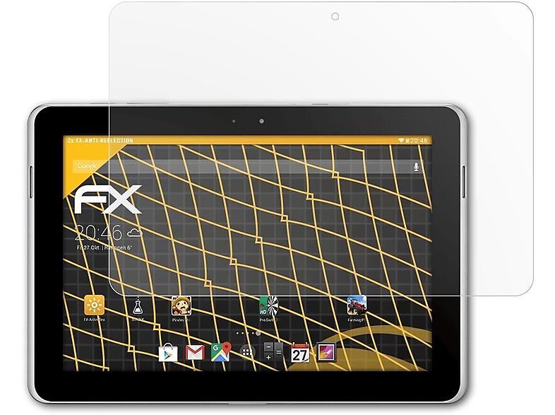 ATFOLIX 2x FX-Antireflex Displayschutz(für Samsung Galaxy Tab 10.1N)