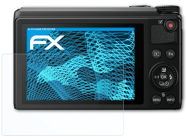 ATFOLIX 3x FX-Clear Displayschutz(für Olympus XZ-10)