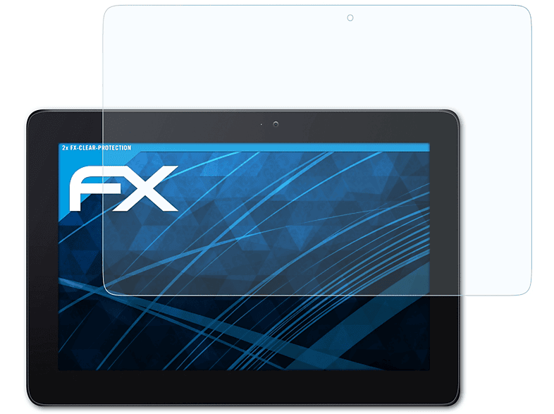 2x Displayschutz(für Book FX-Clear Asus ATFOLIX Transformer T200TA)