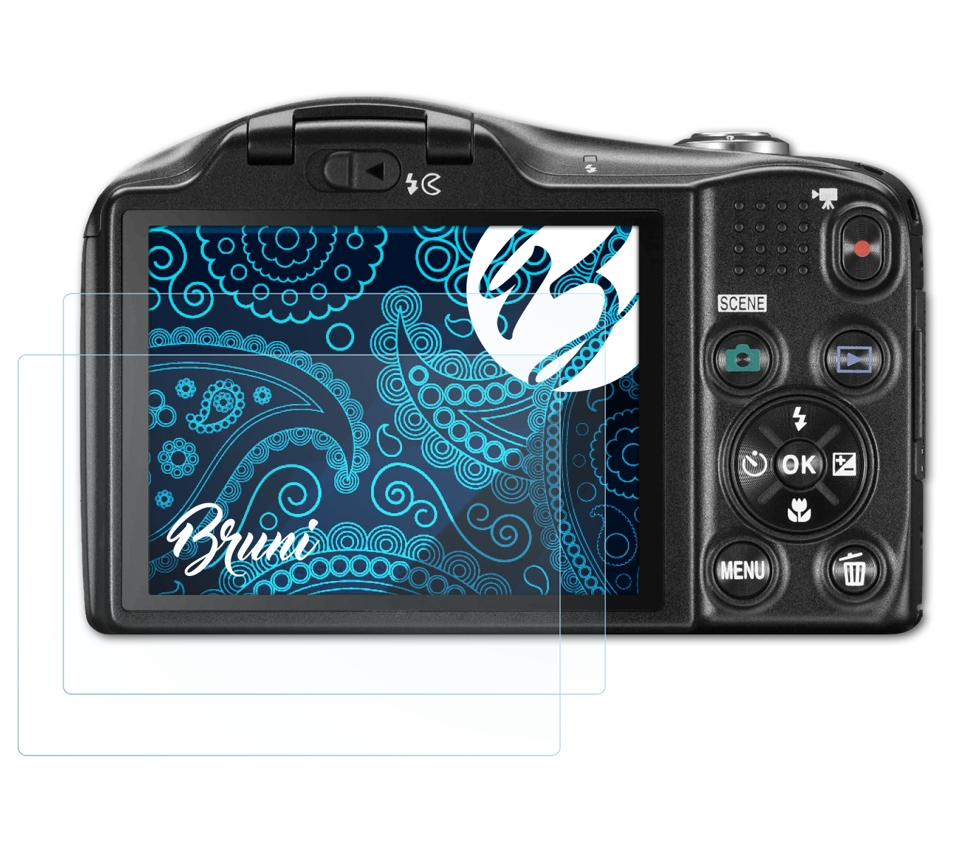 L610) BRUNI 2x Schutzfolie(für Basics-Clear Nikon Coolpix