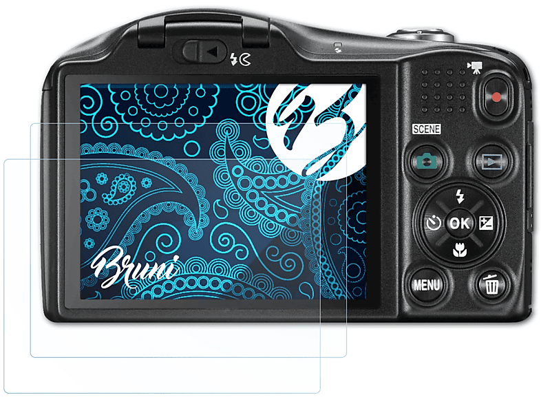Basics-Clear BRUNI Nikon L610) 2x Coolpix Schutzfolie(für