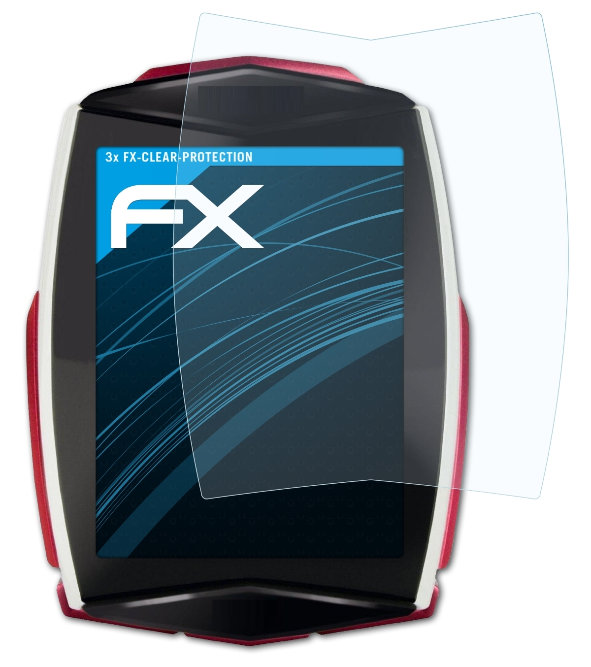 3x VDO WL) M6 FX-Clear ATFOLIX Displayschutz(für
