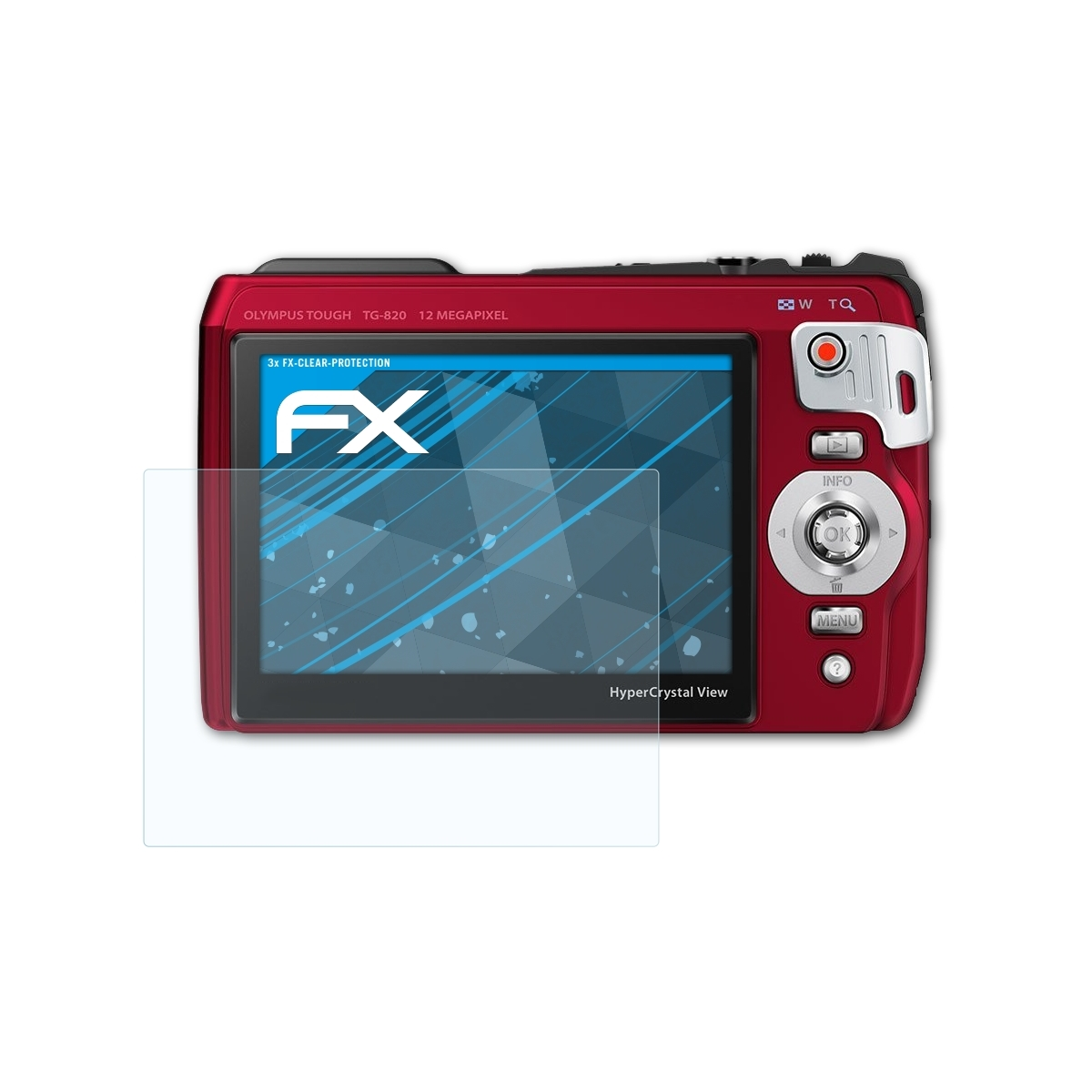 3x FX-Clear Olympus ATFOLIX TG-820) Displayschutz(für