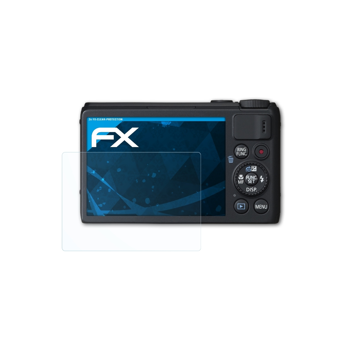Displayschutz(für FX-Clear S100) PowerShot Canon ATFOLIX 3x