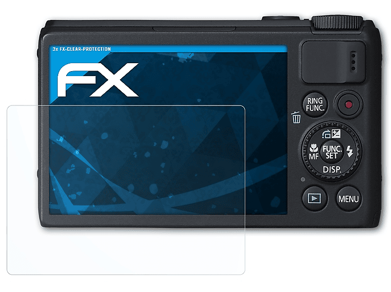 Displayschutz(für FX-Clear S100) PowerShot Canon ATFOLIX 3x