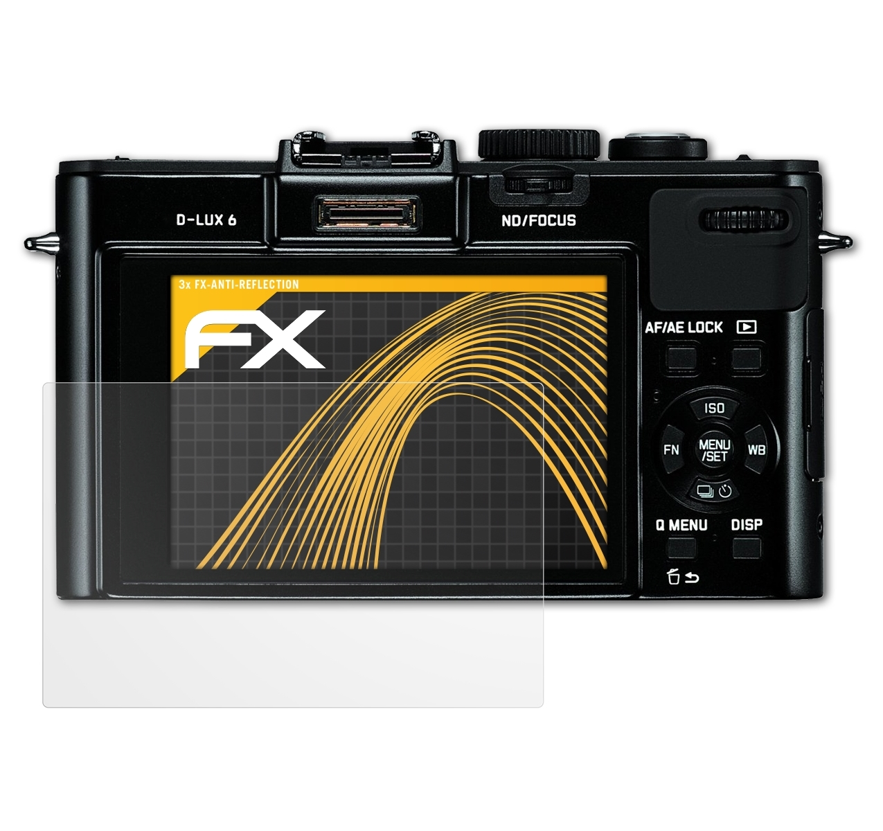 ATFOLIX 3x Leica 6) D-Lux Displayschutz(für FX-Antireflex