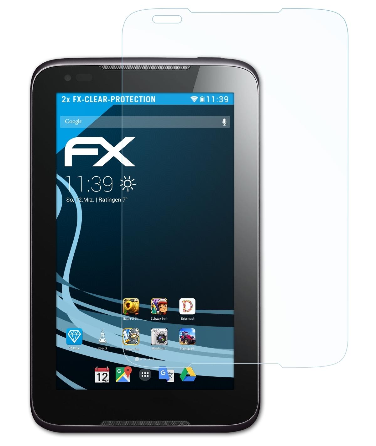 ATFOLIX 2x FX-Clear Displayschutz(für A1000) IdeaTab Lenovo