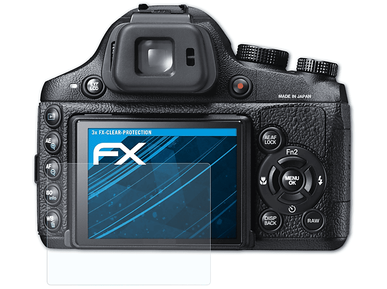 ATFOLIX 3x FX-Clear Displayschutz(für Fujifilm X-S1)