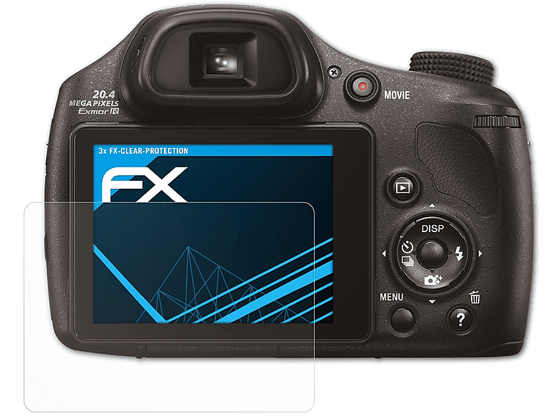 DSC-HX300) ATFOLIX FX-Clear Displayschutz(für Sony 3x