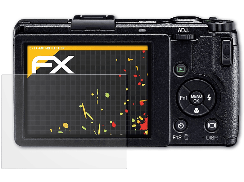 ATFOLIX 3x FX-Antireflex Displayschutz(für Ricoh GR DIGITAL IV)