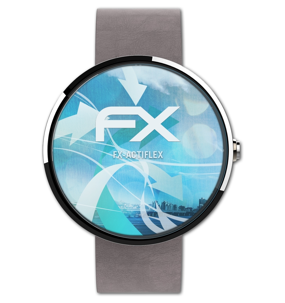 ATFOLIX 3x FX-ActiFleX Displayschutz(für Motorola (46 mm)) 2.Generation Moto 360