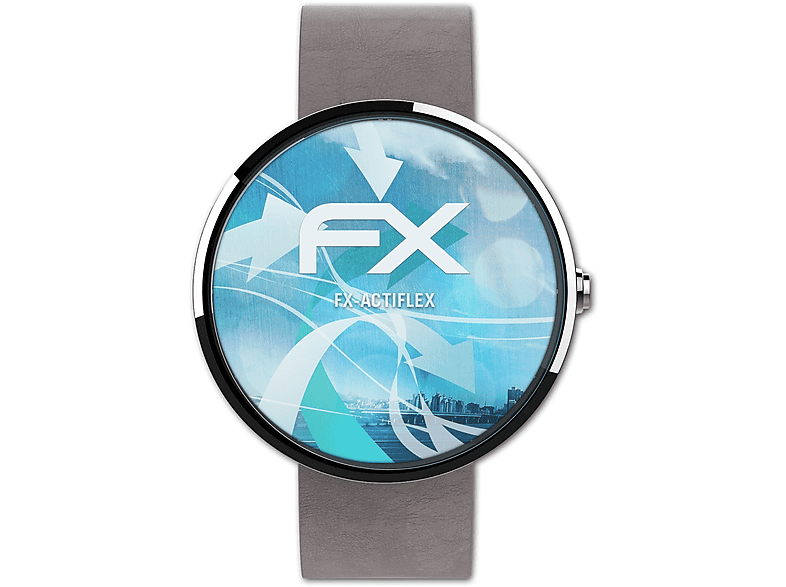 ATFOLIX 3x FX-ActiFleX Displayschutz(für (46 Moto mm)) 360 Motorola 2.Generation