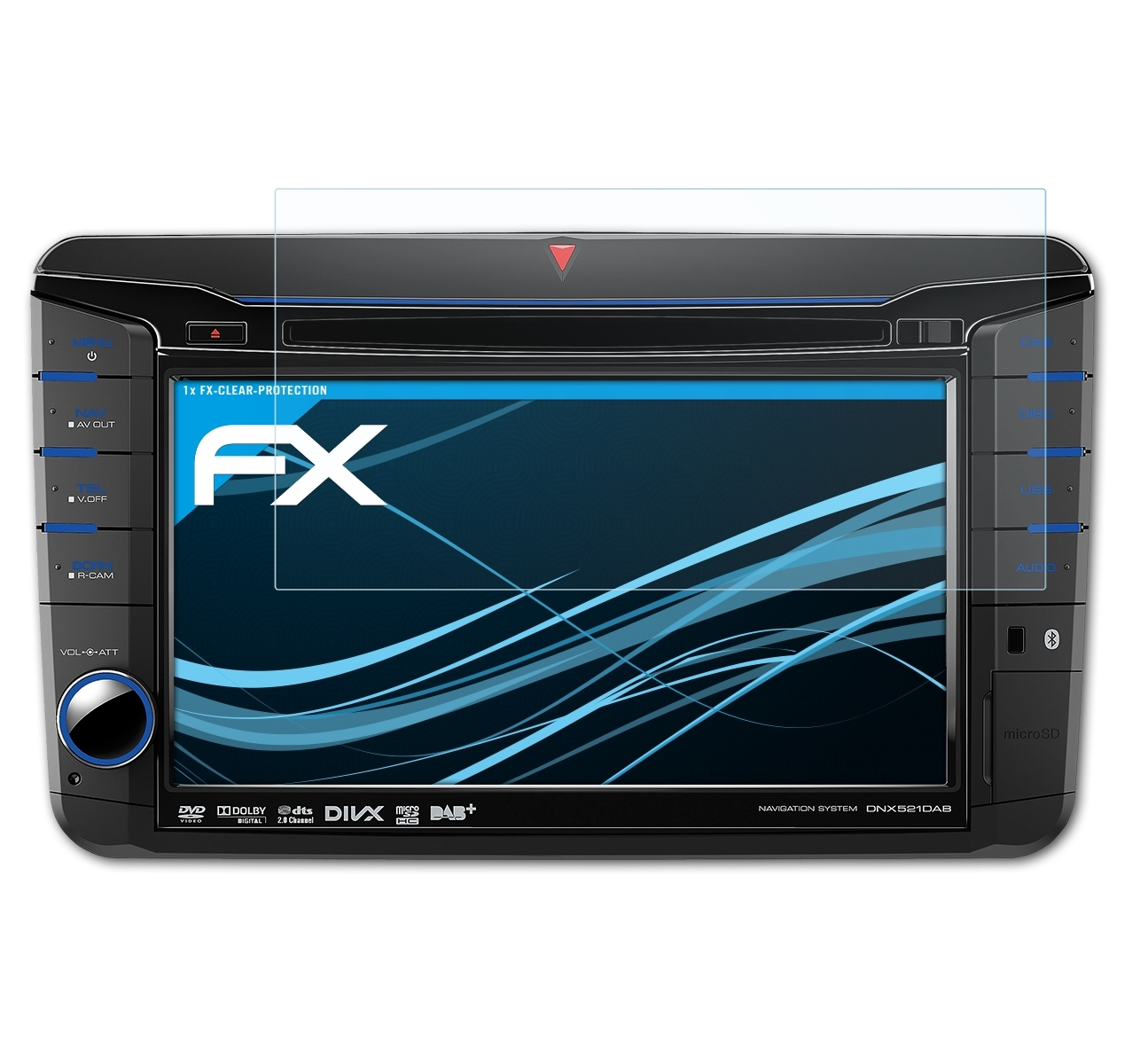 ATFOLIX FX-Clear Displayschutz(für Kenwood DNX521DAB)