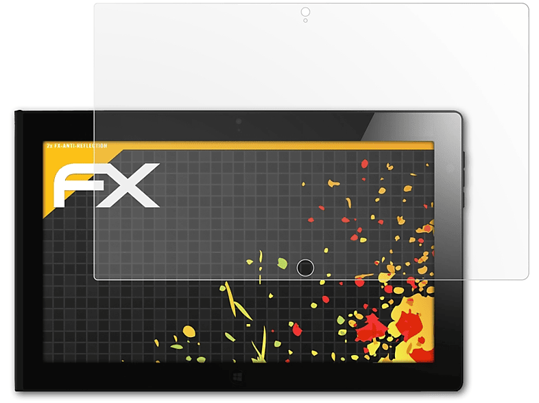 ATFOLIX 2x FX-Antireflex Displayschutz(für Lenovo ThinkPad Tablet 2)