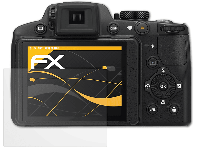 Displayschutz(für 3x P510) Coolpix ATFOLIX Nikon FX-Antireflex