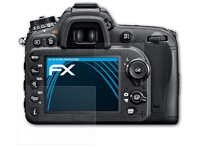 ATFOLIX 3x FX-Clear Displayschutz(für Nikon D7100)
